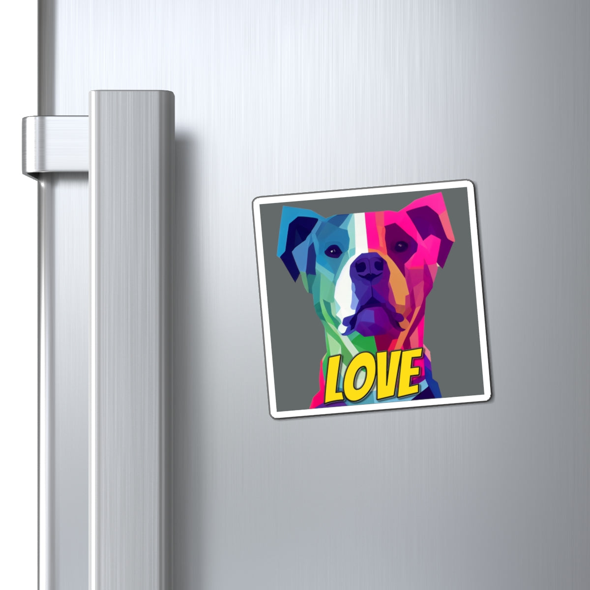 American Pit Bull Terrier - Pittie LOVE  - Square Magnets