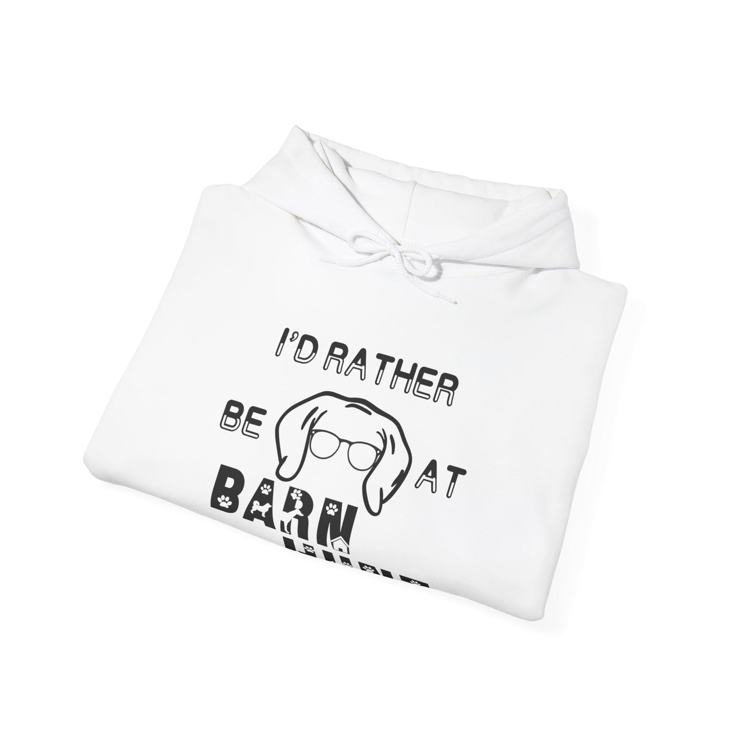 I'd Rather Be At Barn Hunt - Unisex Heavy Blend Hooded Sweatshirt