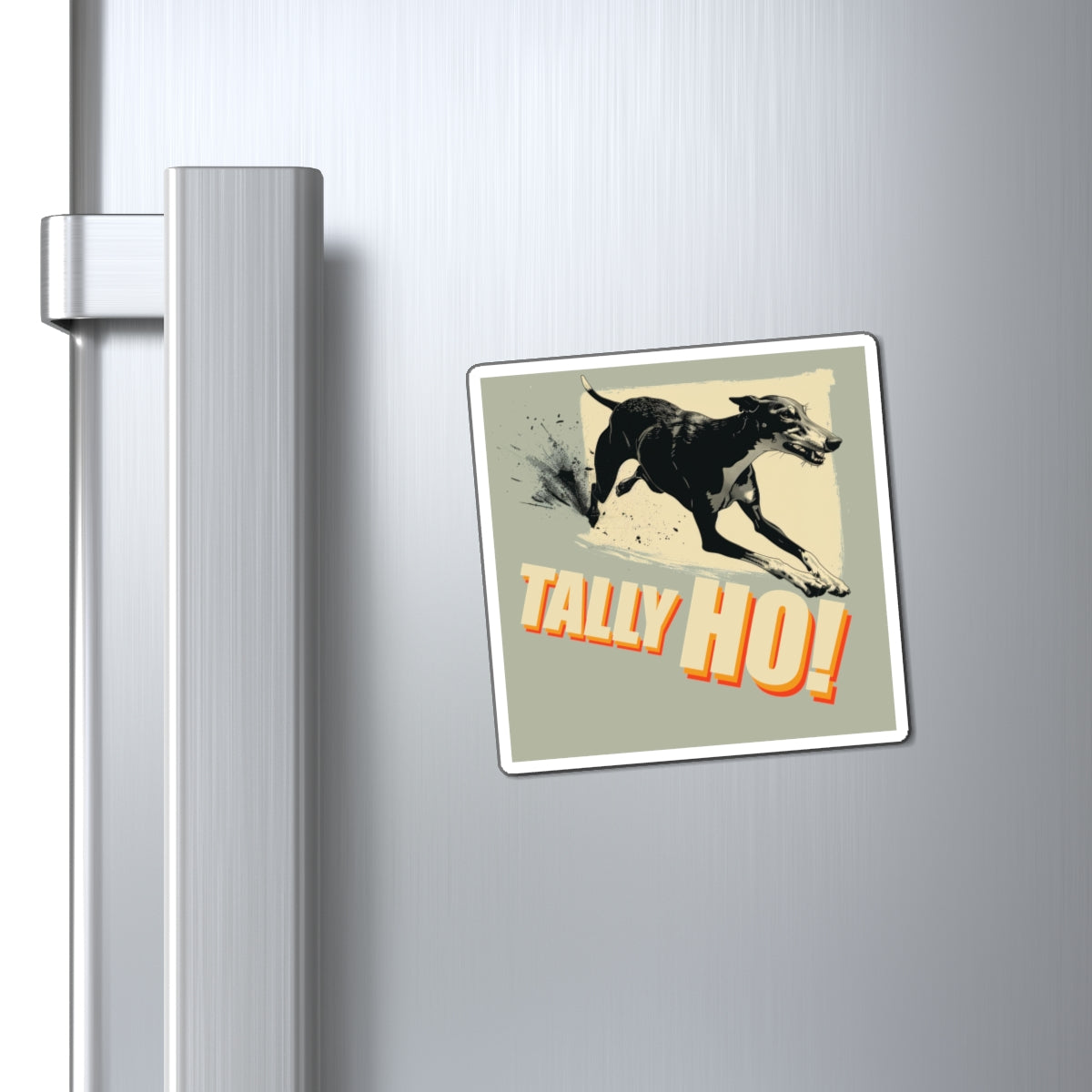 Greyhound: Tally Ho! Fast CAT  - Square Magnets