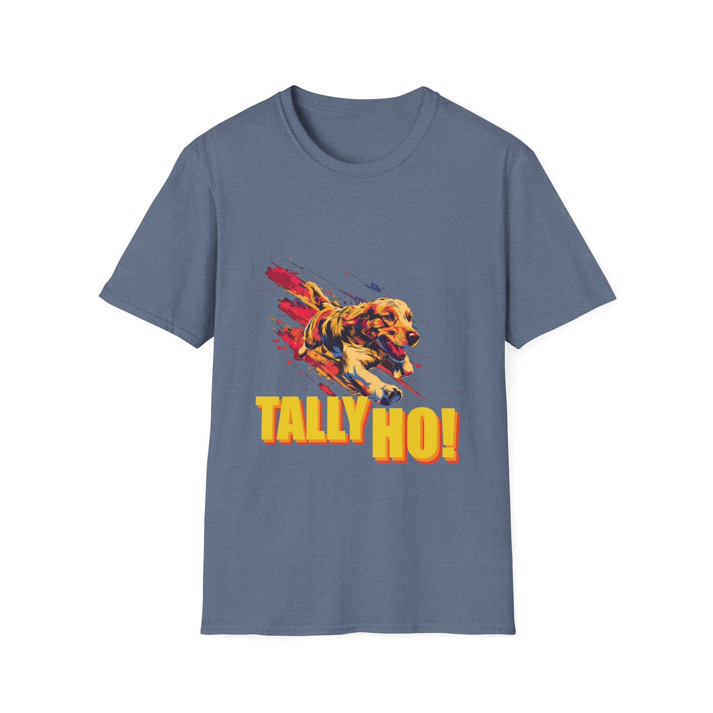 Golden Retriever: Tally Ho! A FastCAT Design - Unisex Softstyle T-Shirt