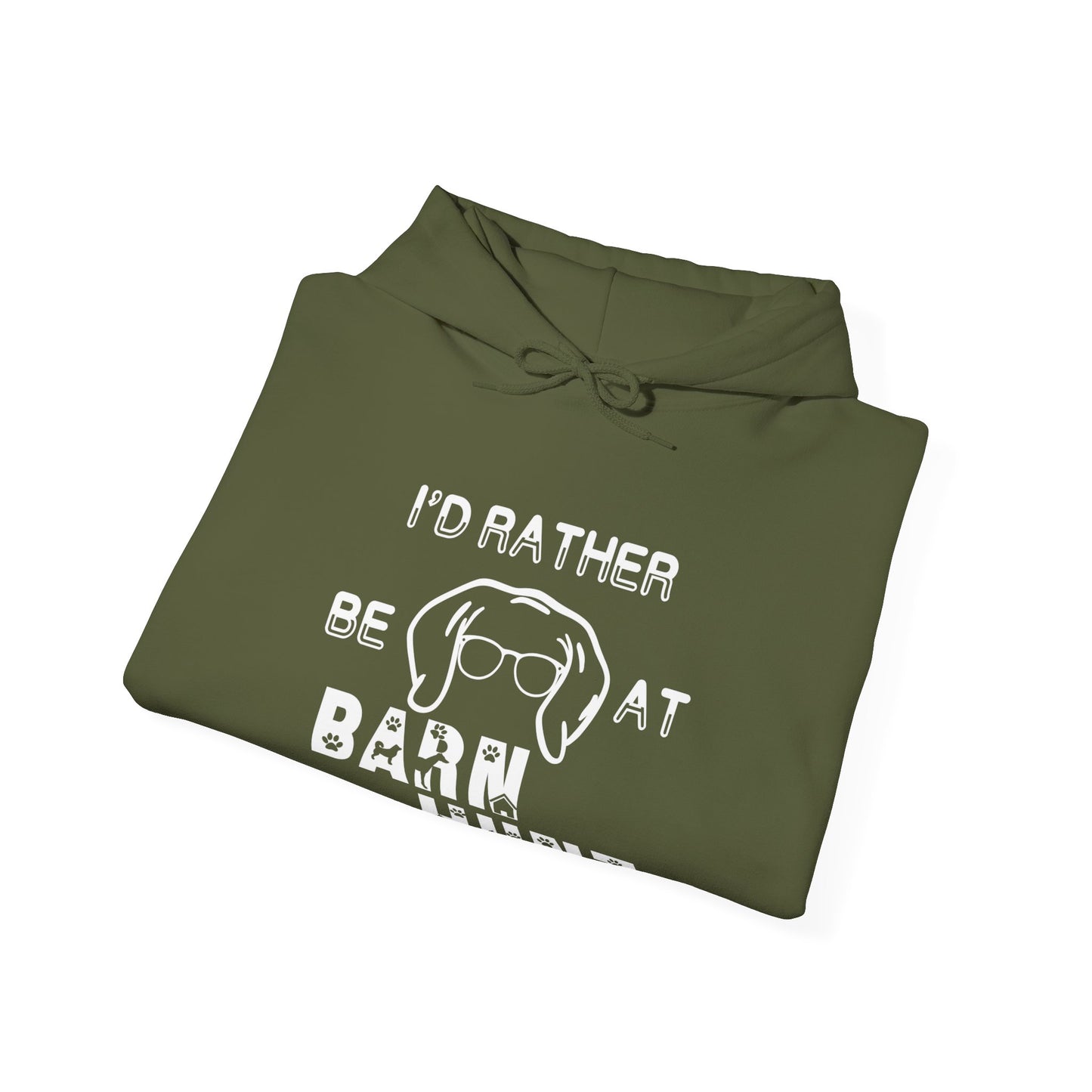 I'd Rather Be At Barn Hunt - Unisex Heavy Blend Hooded Sweatshirt