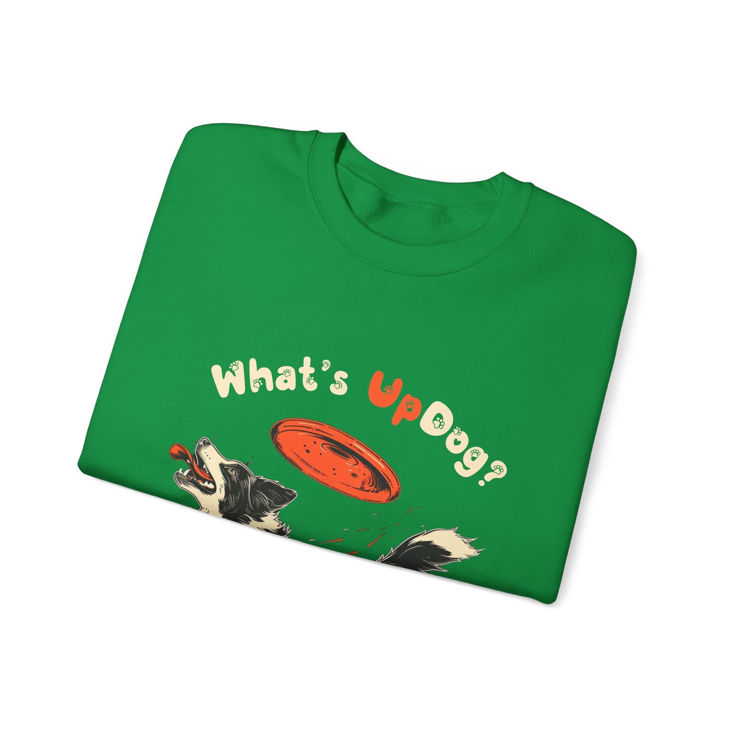 What's Up Dog? (Border Collie) - Unisex Heavy Blend Crewneck Sweatshirt