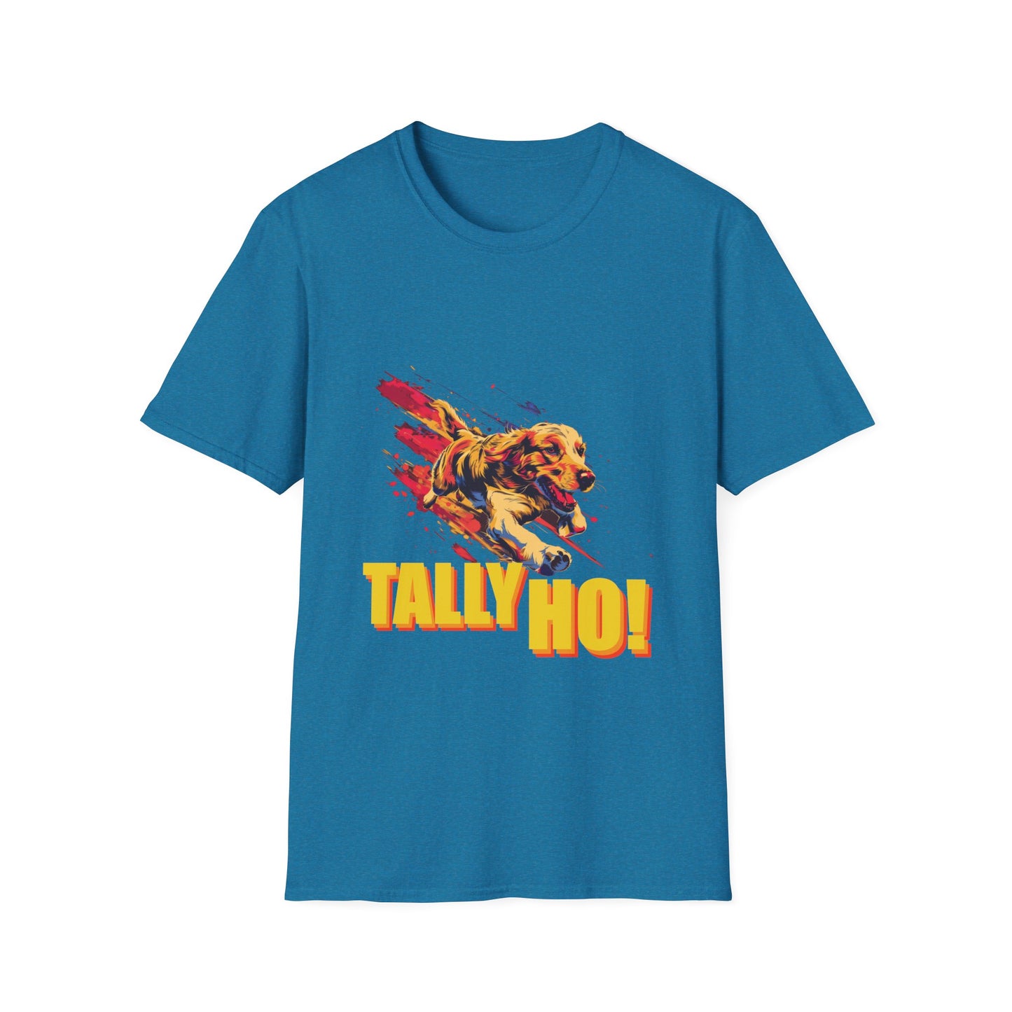 Golden Retriever: Tally Ho! A FastCAT Design - Unisex Softstyle T-Shirt