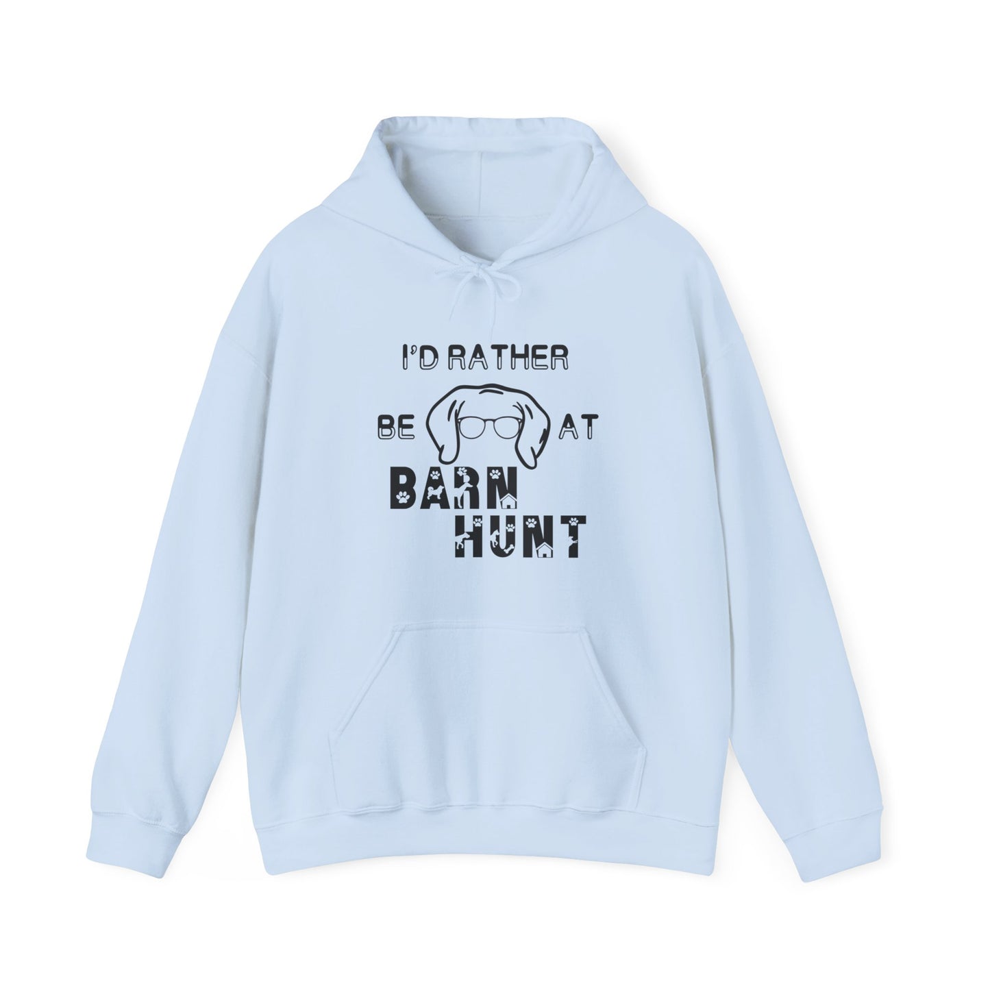 I'd Rather Be At Barn Hunt - Unisex Heavy Blend Hooded Sweatshirt