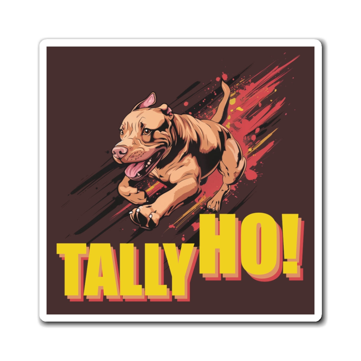 American Pit Bull Terrier: Tally Ho! A FastCAT Design - Square Magnets