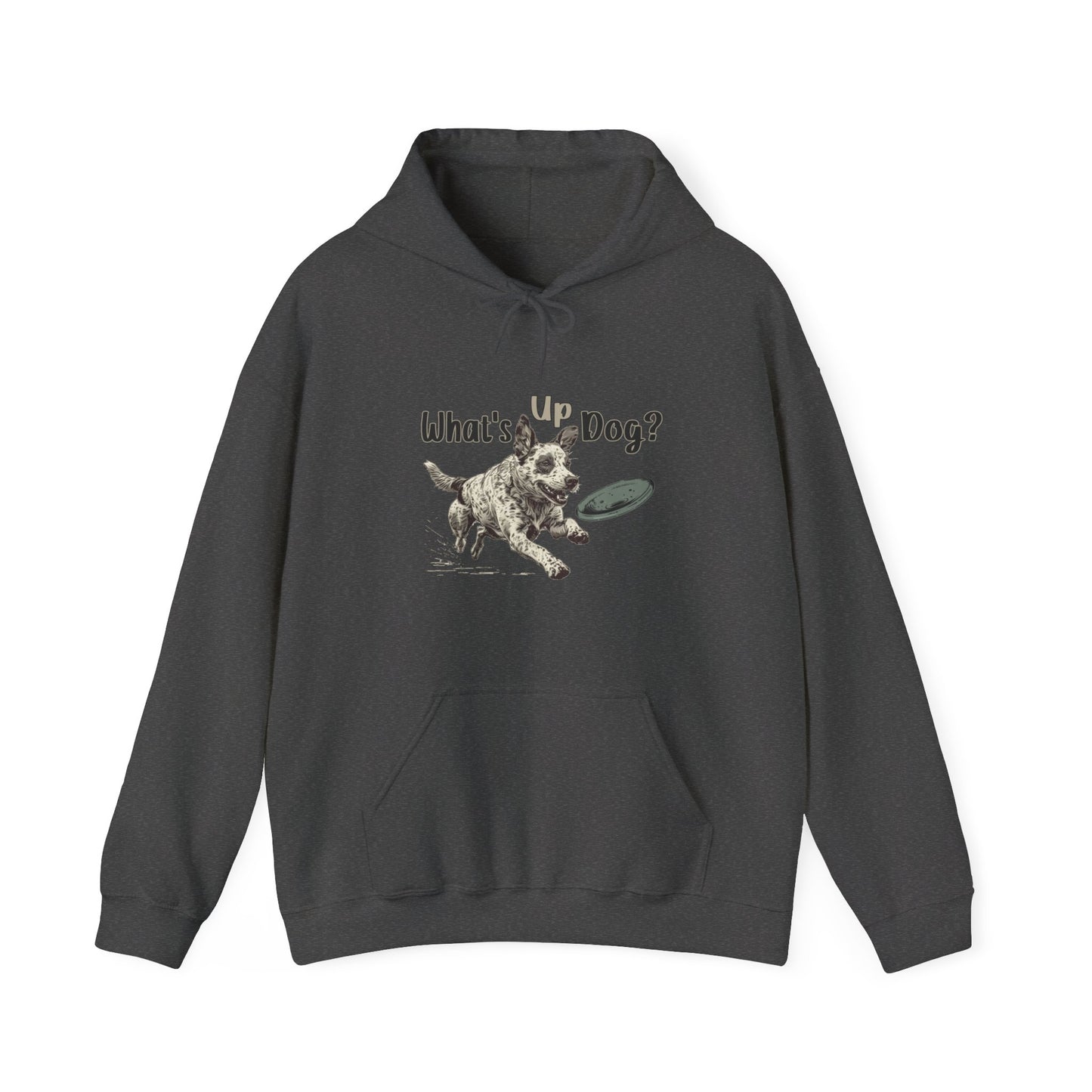 Australian Cattle Dog - What's Up Dog? Frisbee Disc Sports  - Unisex Heavy Blend Hooded Sweatshirt