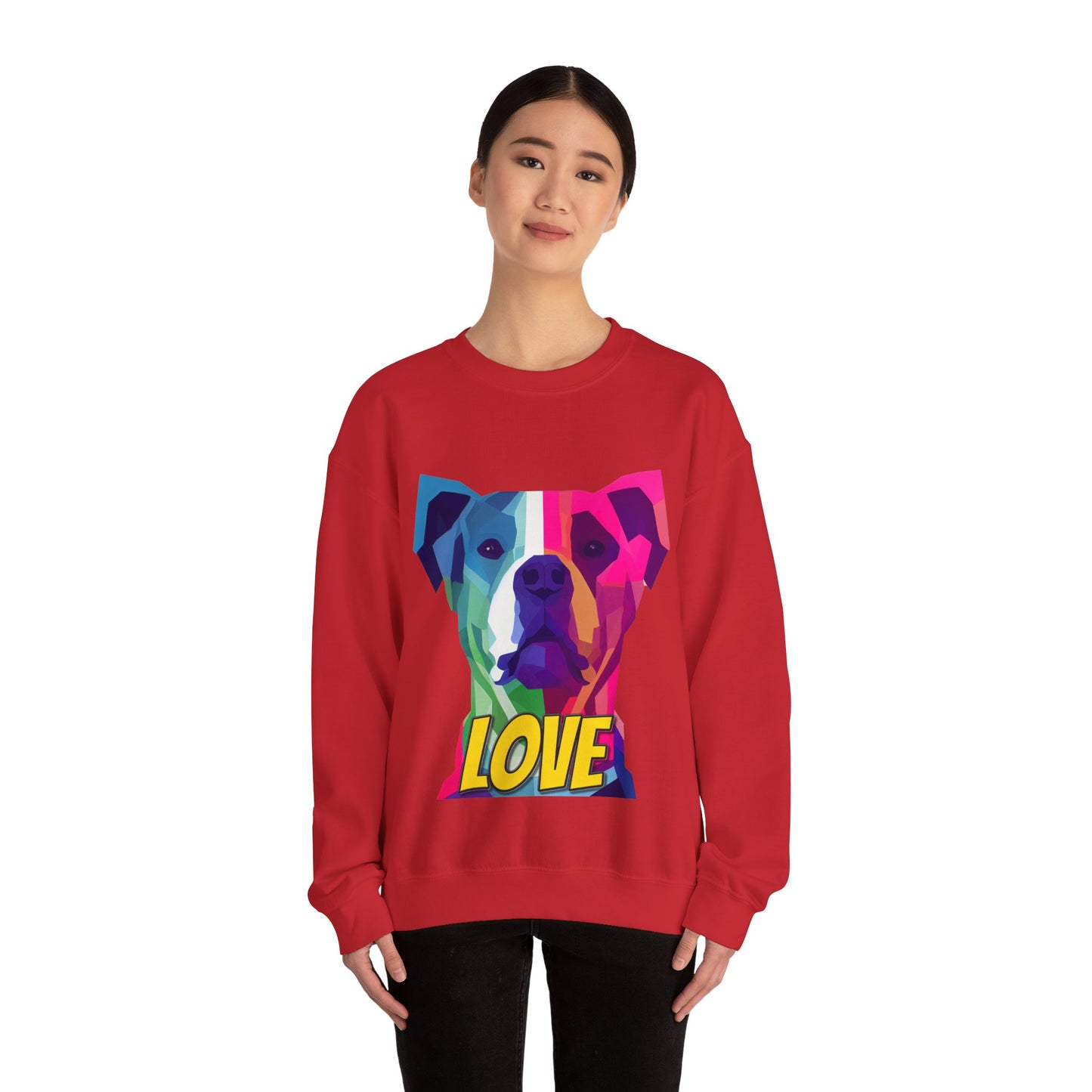 American Pit Bull Terrier - Pittie LOVE - Unisex Heavy Blend Crewneck Sweatshirt