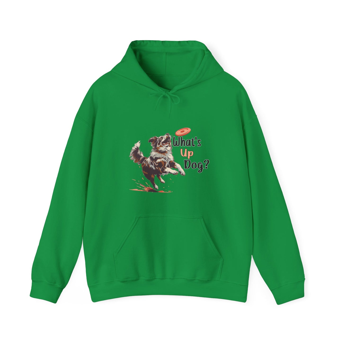 Australian Shepherd - What's Up Dog? Frisbee Disc Sports  - Unisex Heavy Blend Hooded Sweatshirt