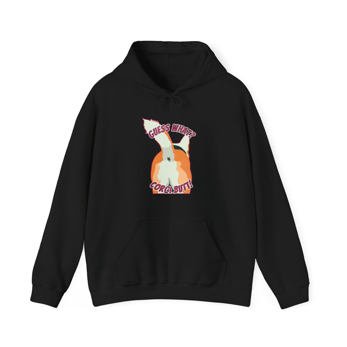 Guess What? Corgi Butt! - Unisex Heavy Blend Hooded Sweatshirt