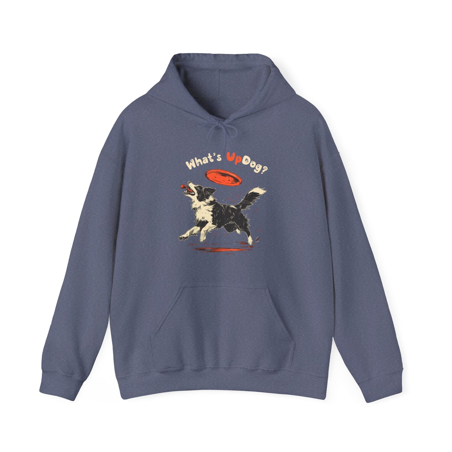 What's Up Dog? (Border Collie) - Unisex Heavy Blend Hooded Sweatshirt