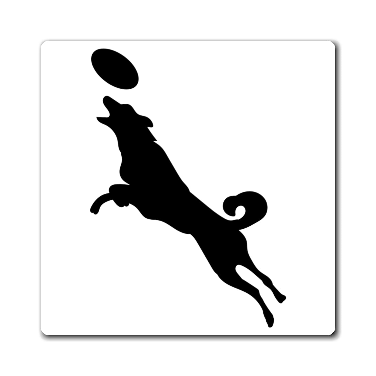 Frisbee Disc Dog  - Square Magnets