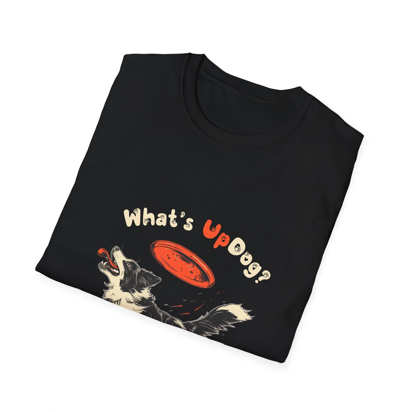 What's Up Dog? (Border Collie) - Unisex Softstyle T-Shirt