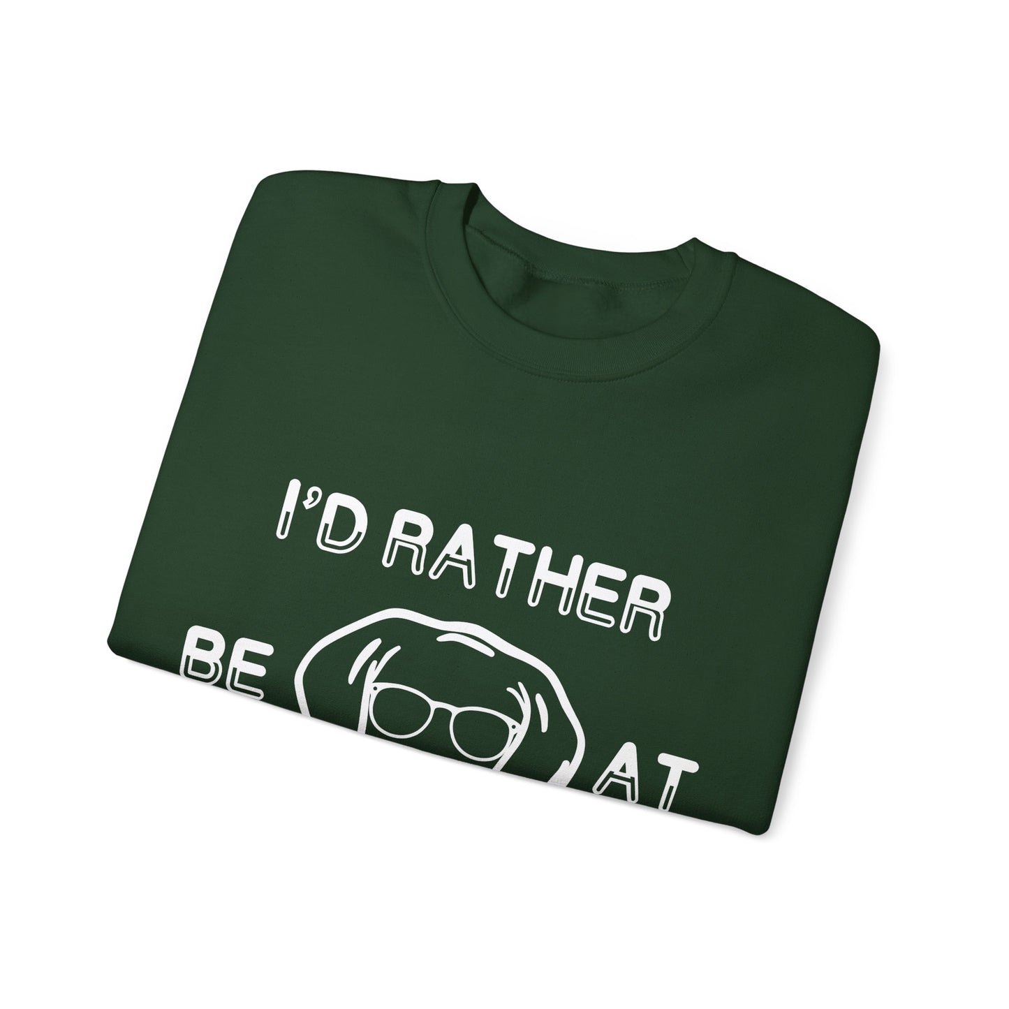 I'd Rather Be At Barn Hunt - Unisex Heavy Blend Crewneck Sweatshirt