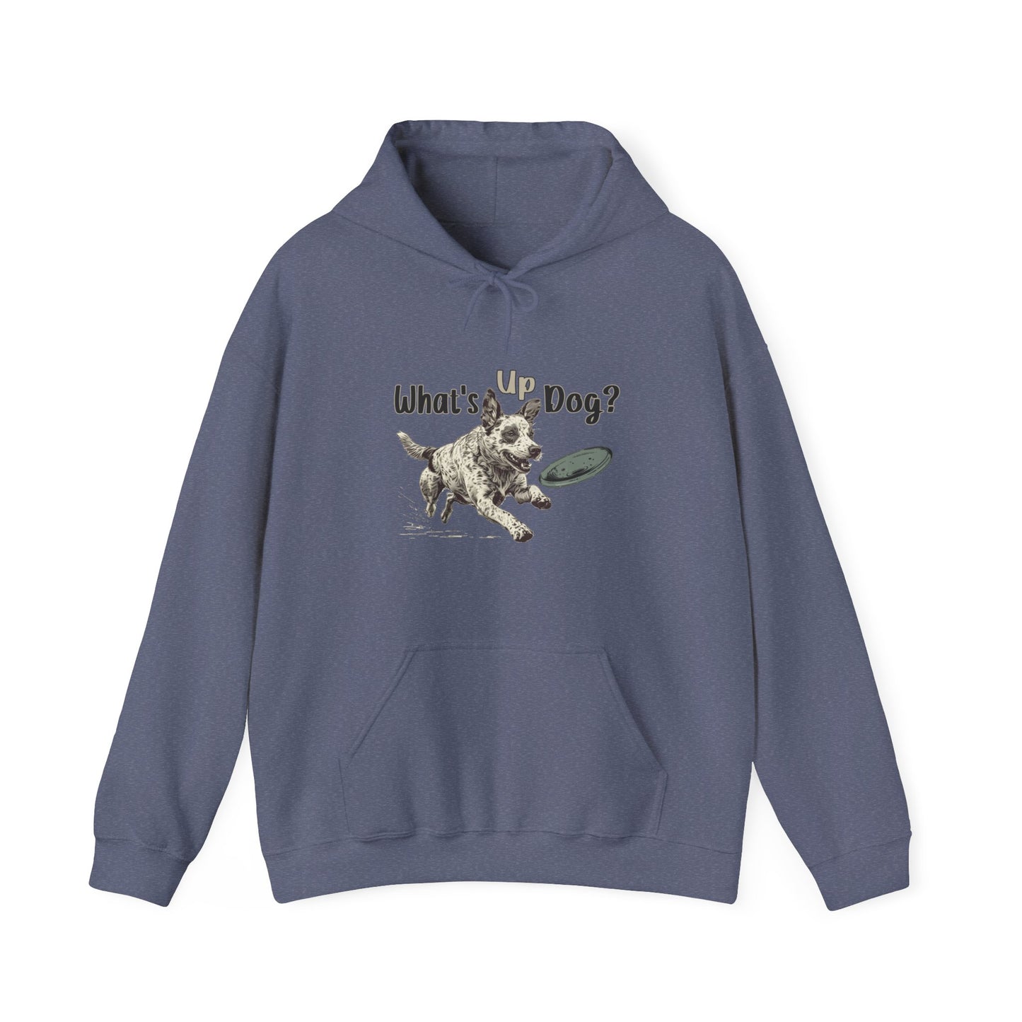 Australian Cattle Dog - What's Up Dog? Frisbee Disc Sports  - Unisex Heavy Blend Hooded Sweatshirt