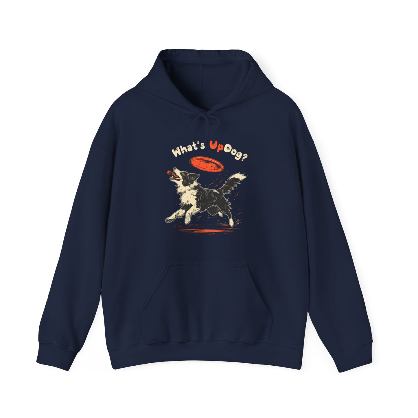 What's Up Dog? (Border Collie) - Unisex Heavy Blend Hooded Sweatshirt