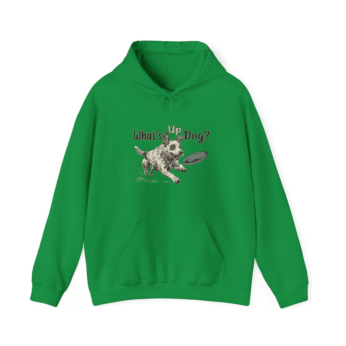 Australian Cattle Dog - What's Up Dog? Frisbee Disc Sports  - Unisex Heavy Blend Hooded Sweatshirt