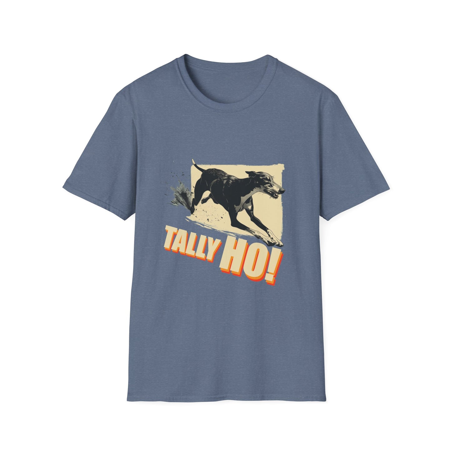 Greyhound: Tally Ho! A FastCAT Design - Unisex Softstyle T-Shirt