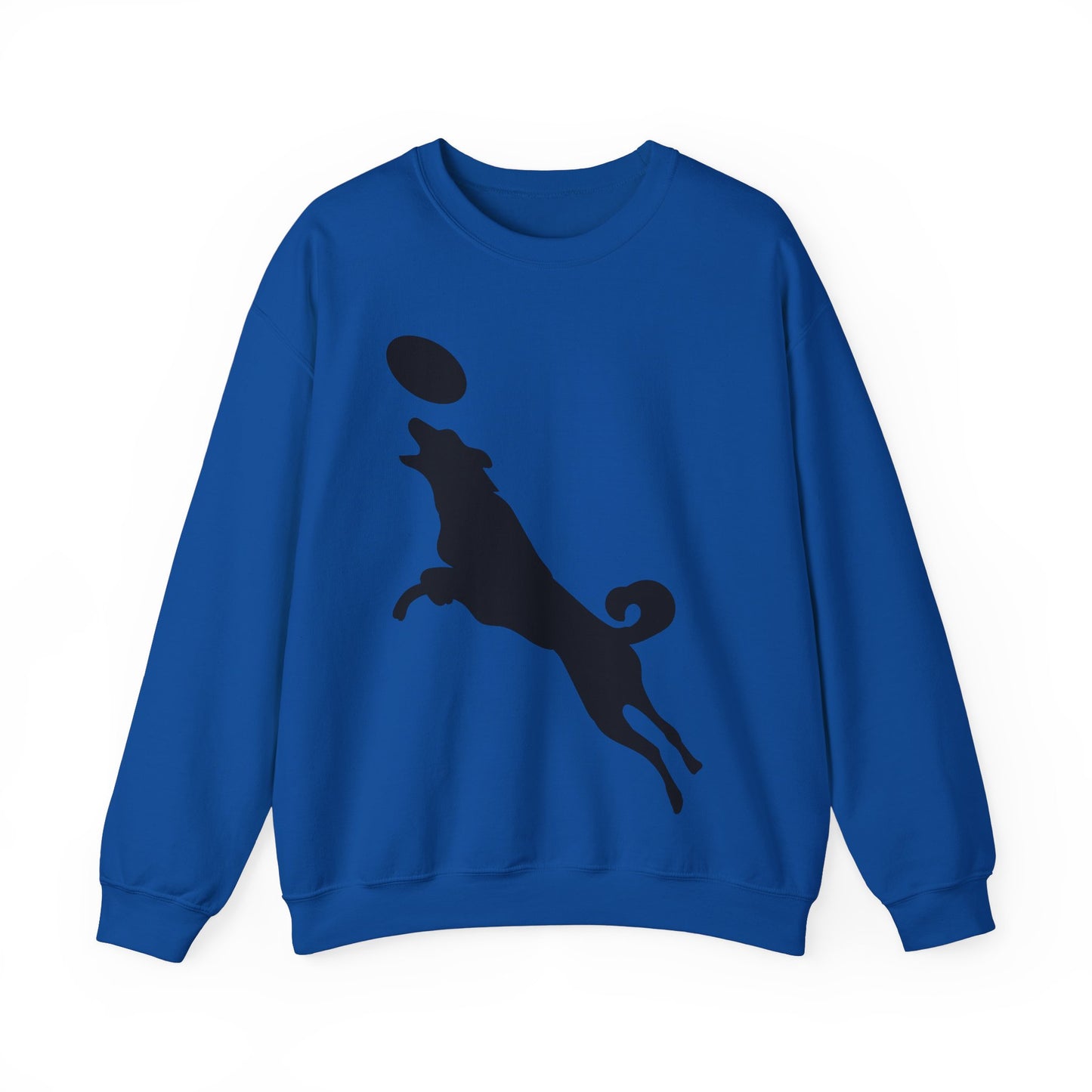 Frisbee Disc Dog  - Unisex Heavy Blend Crewneck Sweatshirt