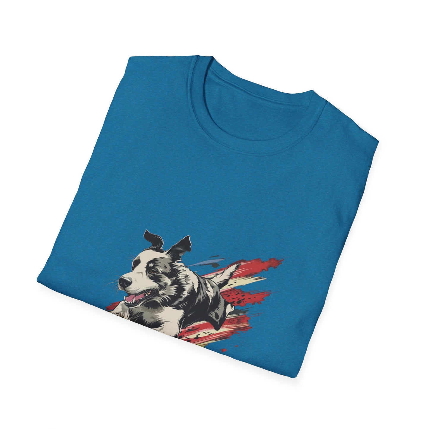 Border Collie: Tally Ho! A FastCAT Design - Unisex Softstyle T-Shirt