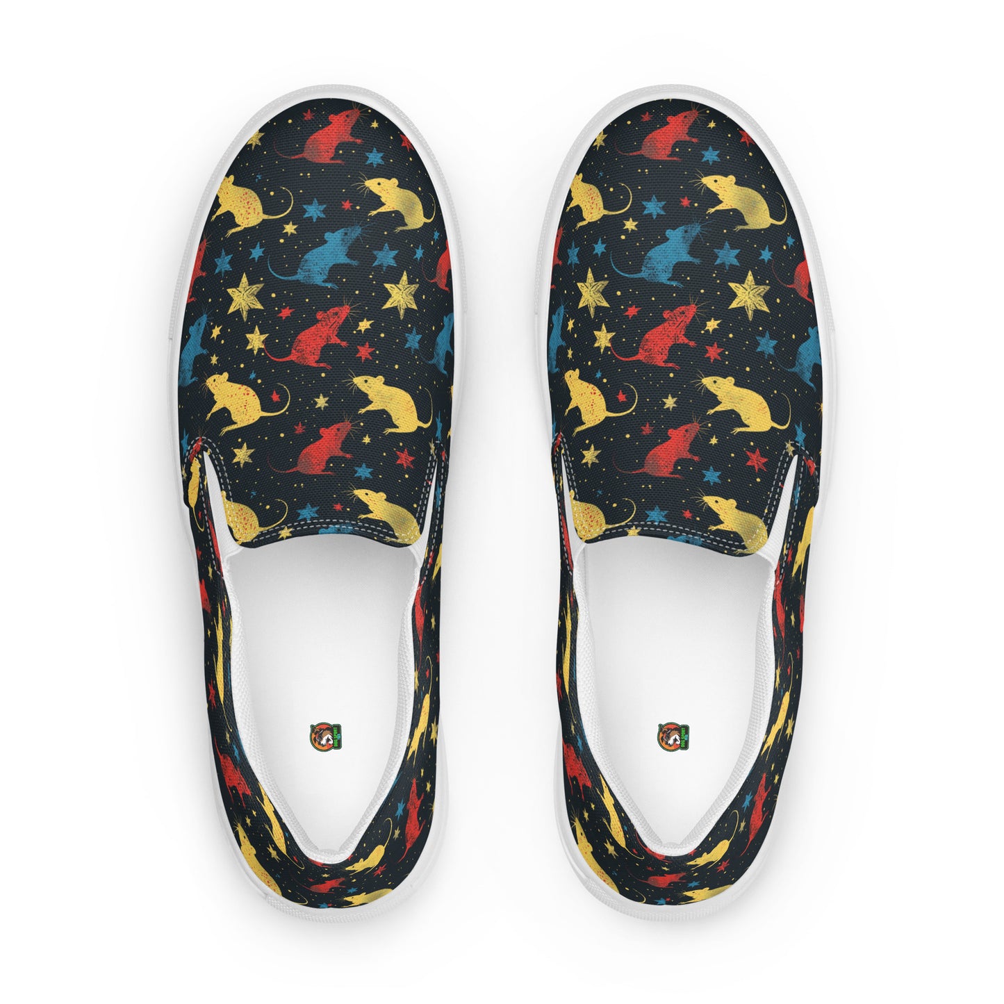 Rats and Stars (Barn Hunt) - Women’s slip-on canvas shoes